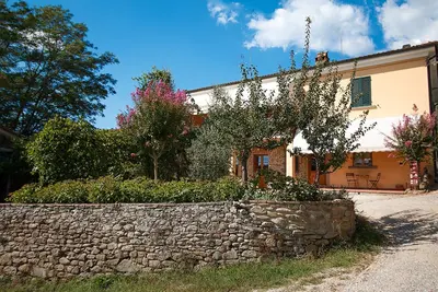 La maison de Léonard. Ferme toscane typique dans la campagne de Vinci
