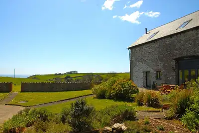 Grange isolée East Prawle Down une voie privée avec des vues sur la mer sans interruption
