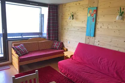 Image de Studio avec vue imprenable et emplacement, proche des pistes, commerces, restaurants.