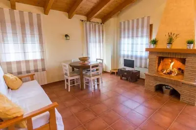Image de Grenier avec cheminée et terrasse avec barbecue