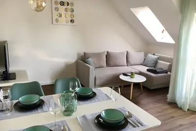 Image de Nouvel appartement Dg avec balcon, à 5 'du lac, 1 chambre + canapé-lit, 45m2