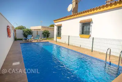 Image de Piscine privée, à Fuente del Gallo, avec air conditionné et internet - Casa Francis-2 -