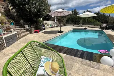 Image de Erbalunga Cap Corse: T 2 tout confort Rez de Villa Vue Mer, ACCÈS Piscine