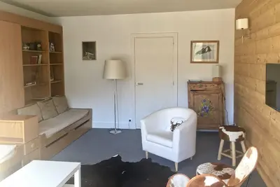 Large apartment, ski-in ski-out, superb mountain and lake view.