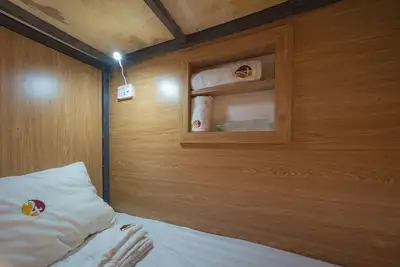 Image de 2 lits superposés dans un dortoir - Bui Vien walking st. - D 1 - Hcmc