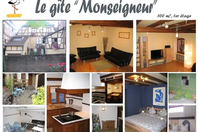 Image de Gîte spacieux (100 m2) et confortable pour 2 à 8 personnes (Obernai, Alsace)
