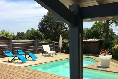 Image de Villa avec piscine au centre de Soorts-Hossegor