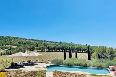 Image de Parc National Luberon Bergerie 18è Vue 360° lavande piscine chauffée débordement