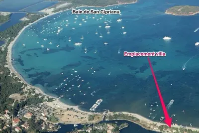 Image de villa Maella à même la plage de San Ciprianu 7km Porto Vecchio. 4 ou 6 chambres