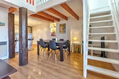 Image de Charming duplex, quiet and bright, 120m from the sea and 5mn walk from the beach