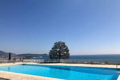 Image de Superb sea view gardens swimming pool 3 rooms fabron very calm