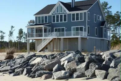 Image de Maison moderne sur une plage privée - Détendez-vous au paradis