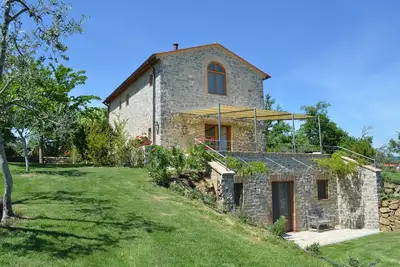 Belle villa toscane privée et luxueuse près de Sienne/Vues panoramiques/Piscine