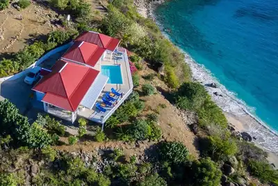 Image de Pittoresque Villa W \/ Vues magnifiques Sunset directement sur Shell Beach & Gustavia