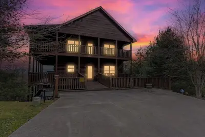 Image de Cabine Heavenly View avec foyer extérieur