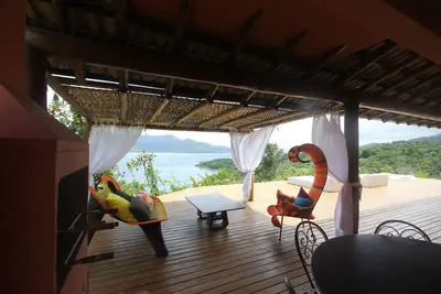 Image de Belle maison vue mer dans copropriété fermée plage corral