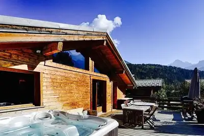 Image de chalet, week end, semaine, Jacuzzi, baby foot