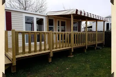 Image de Mobil Home 6\/8p L Climatise Camping 4 Etoiles Val De Loire
