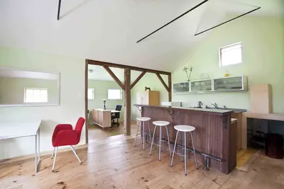 Image de Un chalet confortable à la ferme au milieu de deux granges dans la vallée de l'Hudson