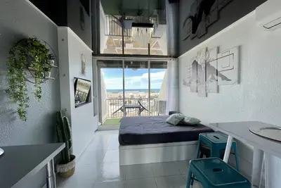 Image de Appartement chic village naturiste Cap d’Agde vue mer à 100 mètres de la plage