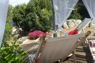 Image de jolie villa bord de mer pour 8 personnes pour les amoureux de la mer et du maqui