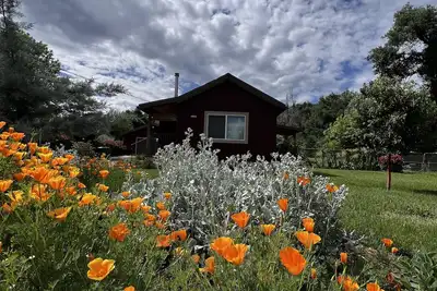 Image de \"Little Red House\" - Maison mignonne, confortable et rustique dans le vieux Shasta historique