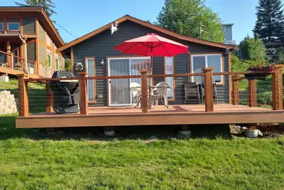 Image de Confortable, vue sur l'eau salée, cabine de la péninsule olympique