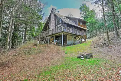 Image de Stamford Home de style adirondack avec quai flottant!