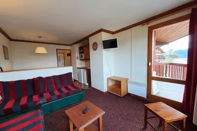 Image de Charmant T3 à La Plagne-Tarentaise pour 6 personnes, balcon, idéal pour vacances ski