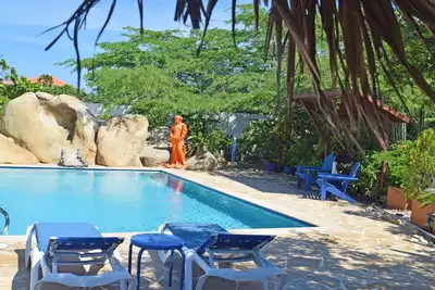 Image de Villa Bougainvillea Rumba Suite à cinquante pas de la meilleure plage de plongée avec tuba d'Aruba!