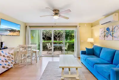 Image de Vue du jardin tropical sur un front de mer Property-Kihei Kai Unit # 4