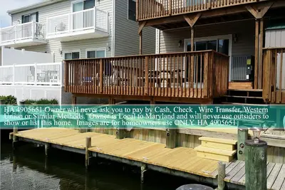 Image de Belle maison Bayfront, Ocean City Md Sur l'eau, dort 12 invités
