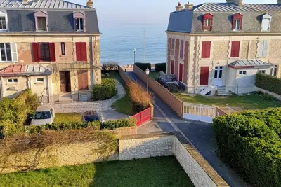 Image de Normandie, côté de nacre, bord de mer, appartement 4 personnes cosy et lumineux