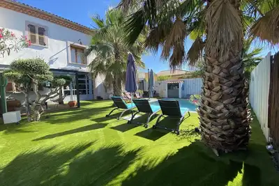 Image de Maison style loft avec piscine à 2km de la plage