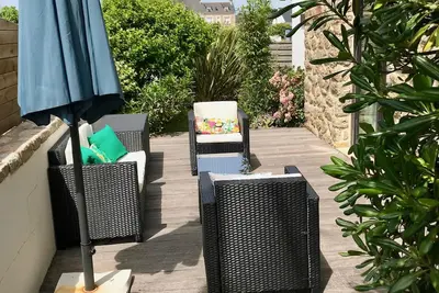 Image de Maison de vacances à Quiberon avec jardin clos.