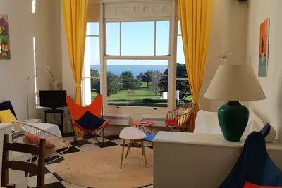 Image de Grand duplex Art déco à Pen Guen, superbe vue mer et golf de Saint Cast