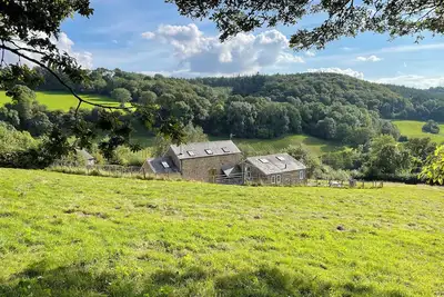 Image de Grange indépendante, avec une vue imprenable sur la vallée de la Wye
