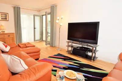 Image de Appartement De Luxe Porth, 4 Personnes, Vue Sur La Mer Donnant Sur La Plage De Whipsderry