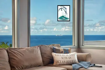 Image de Ocean View Deluxe Bluff Home: plein d’Aloha pour un maximum de 10 - A / C!