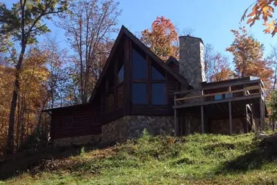 Image de Grande cabane en rondins de montagne de l'est du Tennessee