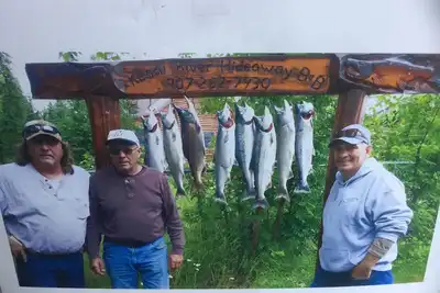Image de Private Quai De Peche Sur La RIVIÈRE Kenai Magnifique! !