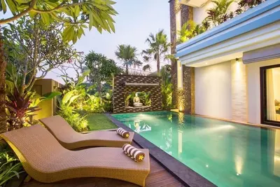 Image de Villa moderne avec piscine privée à Jimbaran, à 5 minutes des plages célèbres.