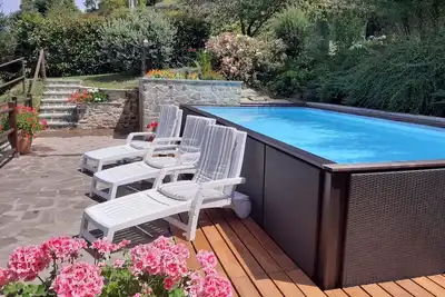 Image de Villa privée, piscine, vue sur la montagne, près de Lucca, en Toscane et proche des commodités