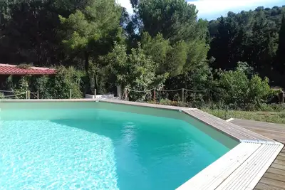 Image de Maison de vacances avec grand jardin et piscine au milieu de la nature, à 4 km de la plage