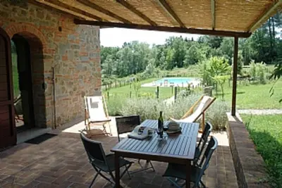 ferme avec piscine, emplacement paisible et panoramique près de firenze, Sien