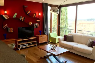 Image de Vue sur la St. Basilique de Peter - Appartement moderne à Rome