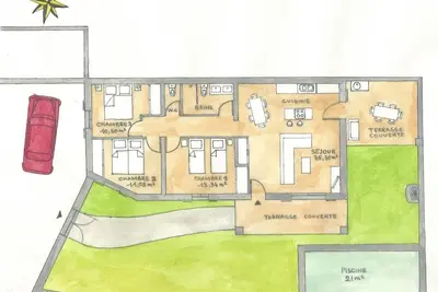 Image de Maison neuve clôturée, avec Piscine Chauffee, parking privatif, accès handicapé