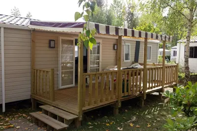 Image de Mobil-home avec Wifi 6\/8 couchages Domaine 4* au cœur des Châteaux de la Loire