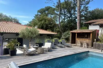 Image de Au Moulleau, 500 M De La Plage Et Des Commerces, Avec Piscine Chauffee