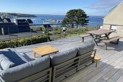 Image de Maison vue mer sur le port de camaret et la tour Vauban
